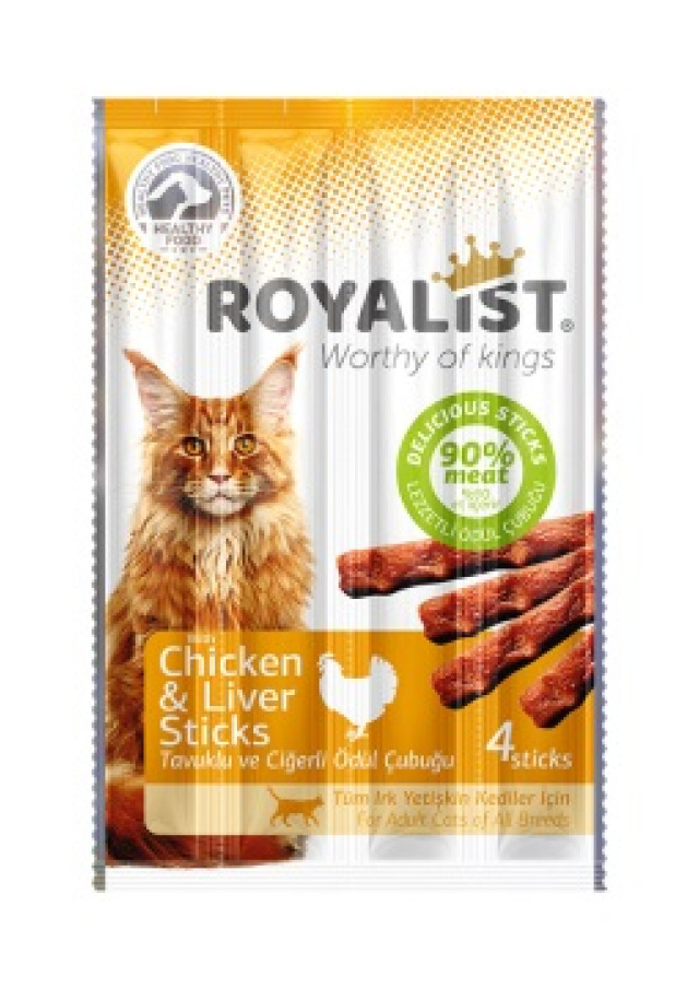 ROYALIST CAT TAVUKLU VE CİĞERLİ STİCKS 20 GR