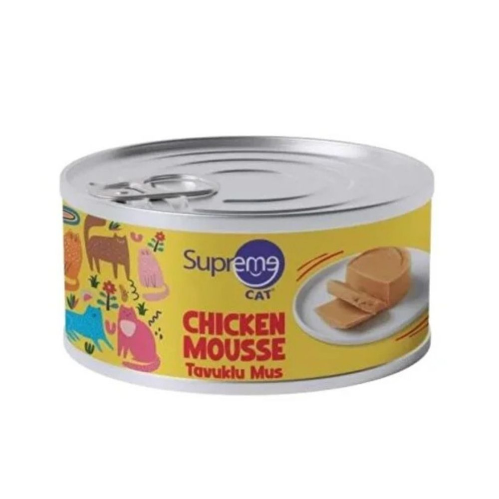 SUPREME KEDİ KIYILMIŞ TAVUKLU 85GR (24LÜ)