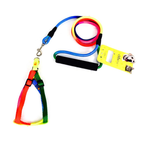 21-2-1 CADOPET 6 MM FİTİL GEZDİRMELİ GÖKKUŞAĞI BEL TASMA