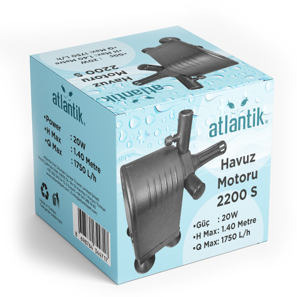 ATLANTİK HAVUZ MOTORU 2200S