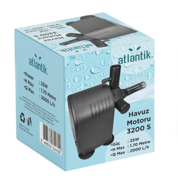 ATLANTİK 3200 S HAVUZ SUMP MOTORU