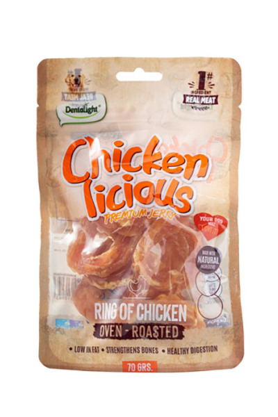 Dntlght Dog Chicken Licious RingOfChckn 70G(Tekli)