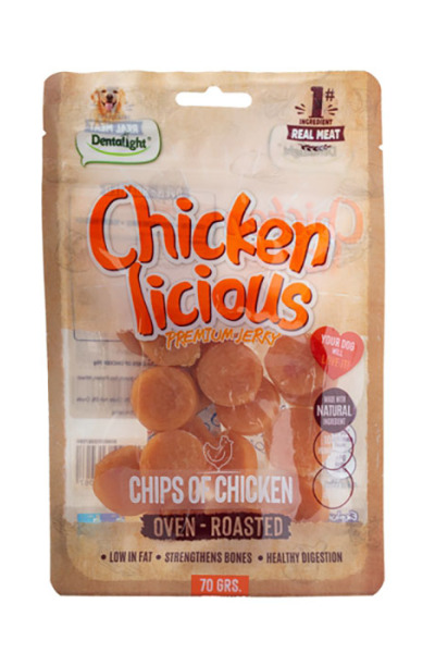 Dntlght Dog Chicken Licious ChipsOfChckn70G(Tekli)