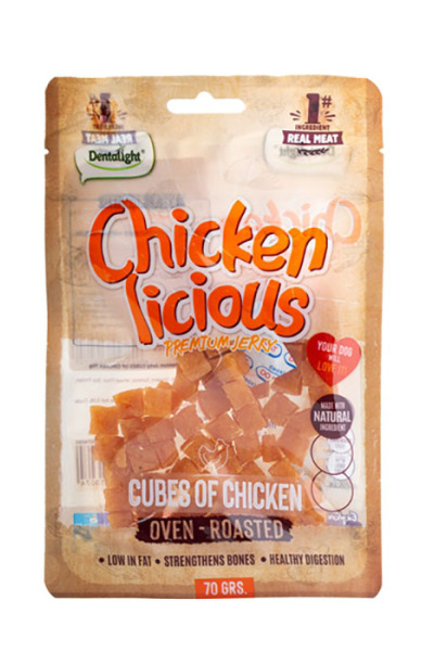 Dntlght Dog Chicken Licious CubeOfChckn 70G(Tekli)