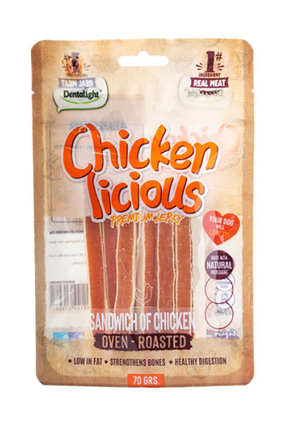 Dntlght Dog Chicken Licious SndwchOfChck70G(Tekli)