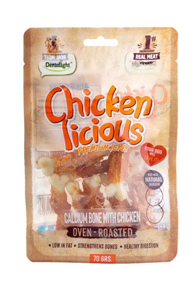 Dntlght Dog Chckn Licious ClcmBone&Chckn70G(Tekli)