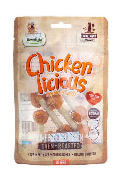 Dntlght Dog Chicken Licious DmbllOfChckn70G(Tekli)