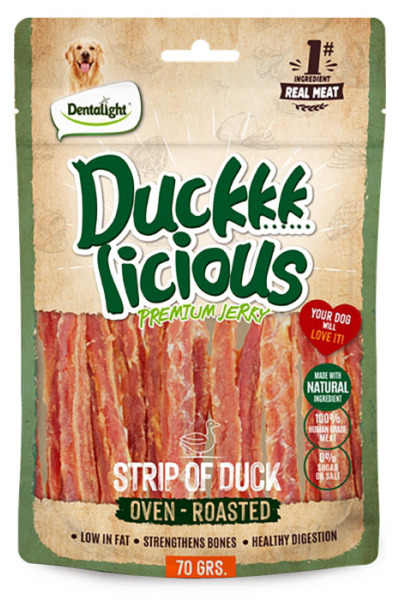 Dntlght Dog Duck Licious Strip Of Duck70G(Tekli)