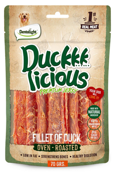 Dntlght Dog Duck Licious Fillet Of Duck 70G(Tekli)