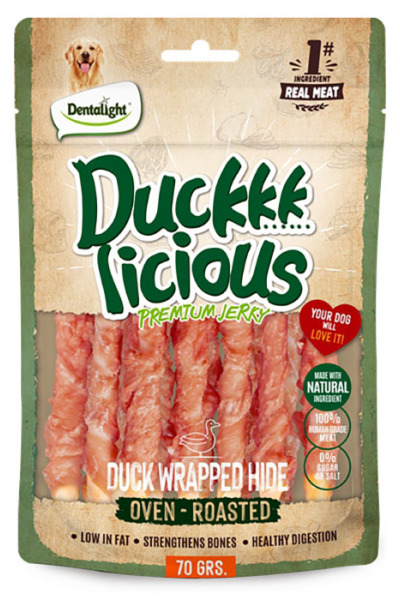 Dntlght Dog Duck Licious Duck WrappdHide70G(Tekli)