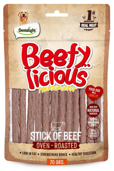 Dntlght Dog Beefy Licious Stick Of Beef 70G(Tekli)