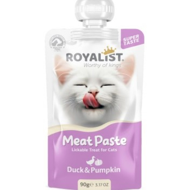 ROYALİST MEAT PASTE CAT ÖRDEK&BAL KABAK 90GR