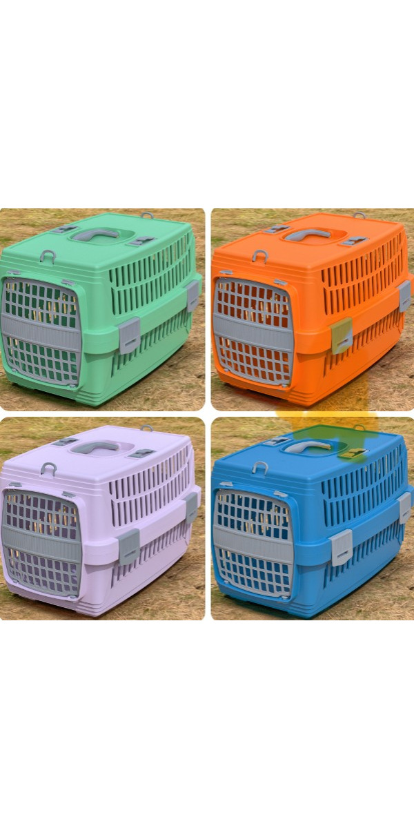 Plastart Plastik Kapılı Kedi Köpek Taşıma Çantası Eko 36,5 x 55 x 33 Cm