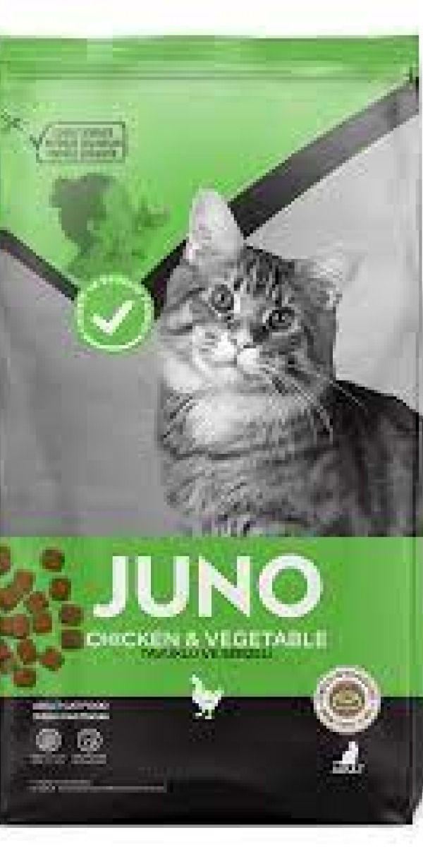 Juno Tavuklu ve Sebzeli Yetişkin Kedi Maması 15 kg