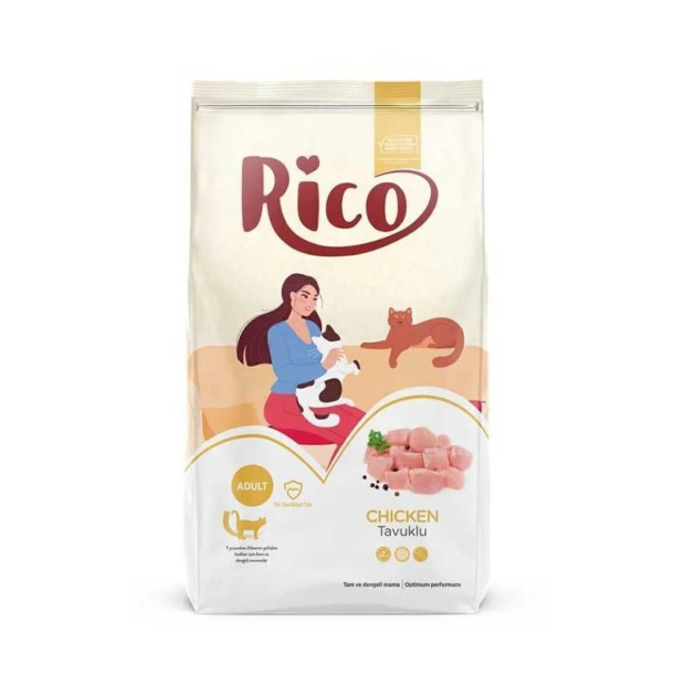 Rico Tavuklu KISIR Yetişkin Kedi Mama 15kg