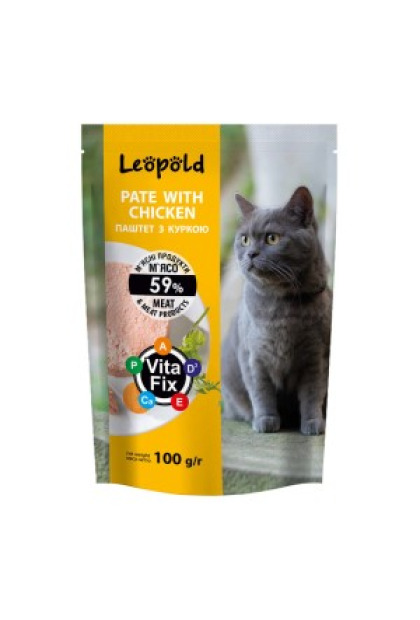 LEOPOLD TAVUK ETLİ KEDİ YAŞ MAMA EZME 100 GR