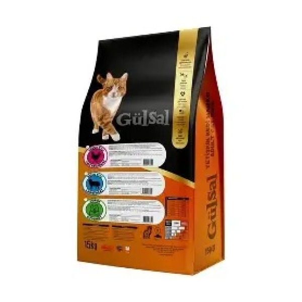 GÜLSAL KUZU ETLİ YETİŞKİN KEDİ MAMA 15 KG