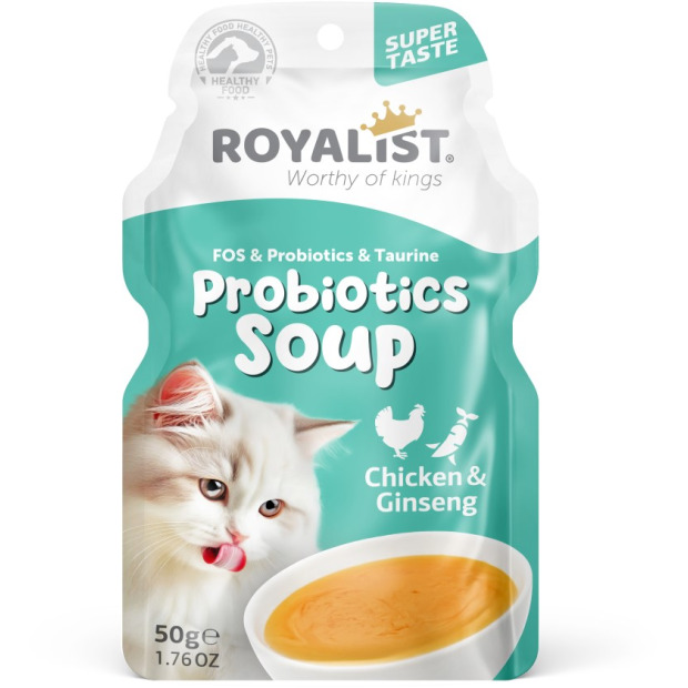 ROYALIST CAT PROBIOTICS SOUP CHICKEN & GİNSENG 50 GR (24)
