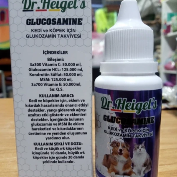 Dr. HEİGEL's Kedi Köpek Sıvı Glukosamine 30ml (20 Lİ)