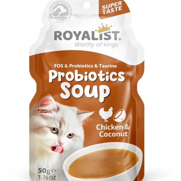 ROYALIST CAT PROBIOTICS SOUP CHICKEN & COCONUT 50 GR (24)