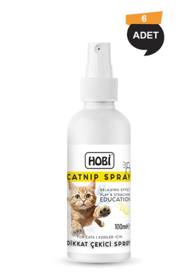 Hobi Catnip Spray Kediler İçin Dikkat Çekici Sprey 100ml