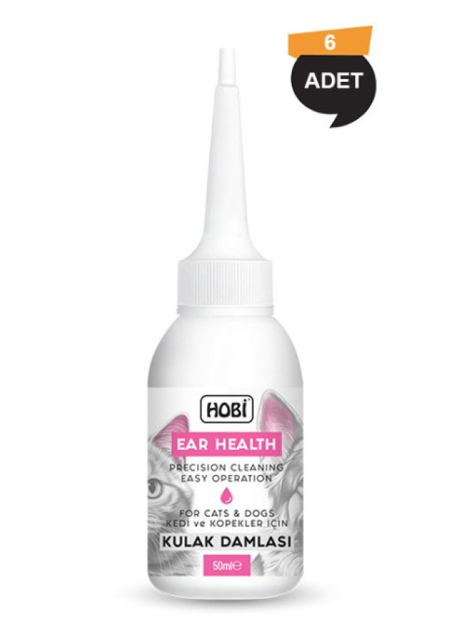 Hobi Ear Health Kedi ve Köpekler İçin Kulak Damlası 50ml
