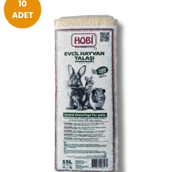 Hobi Evcil Hayvan Talaşı 15L (10’lu Paket)