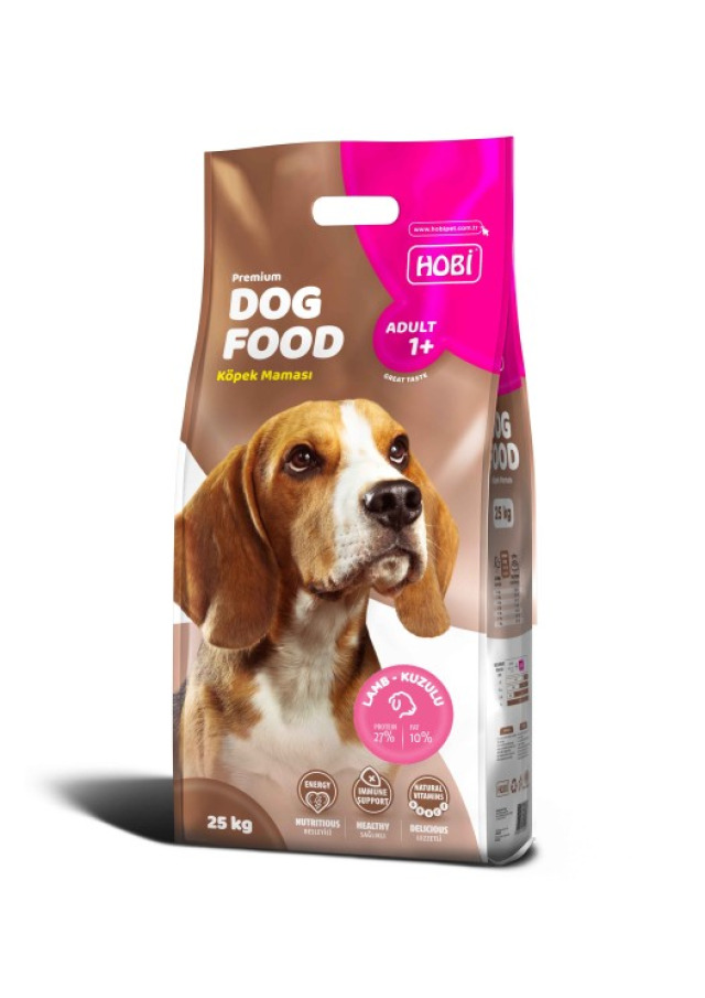 Hobidog Kuzu Etli Yetişkin Köpek Mama 25 Kg