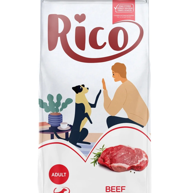 Rico Yetişkin Köpek Biftekli Mama 15 Kg