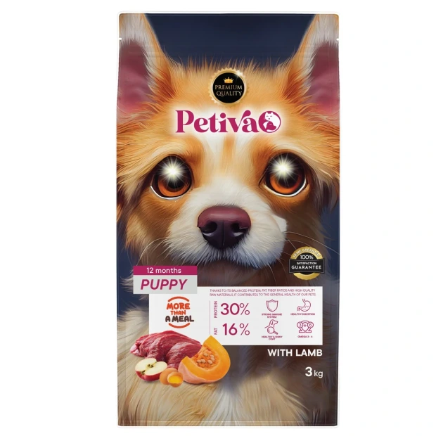 PETİVA YAVRU KÖPEK KUZU ETLİ 3 KG