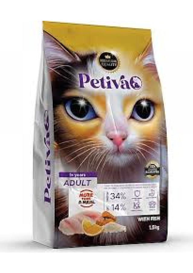 PETİVA KEDİ BALIKLI KURU MAMA 15 KG
