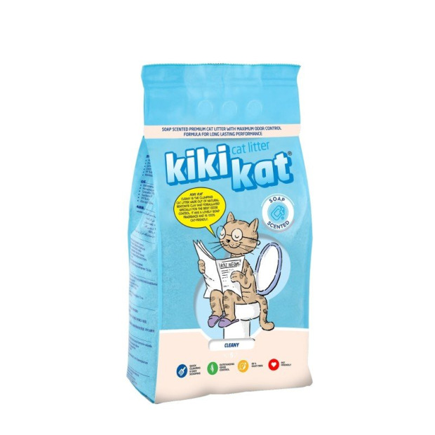 Kikikat Bebek Pudralı Kedi Kumu 5 Lt