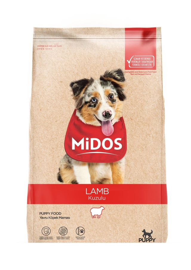 Midos Kuzu Ve Prnç Yavru Köpek Mama 15Kg