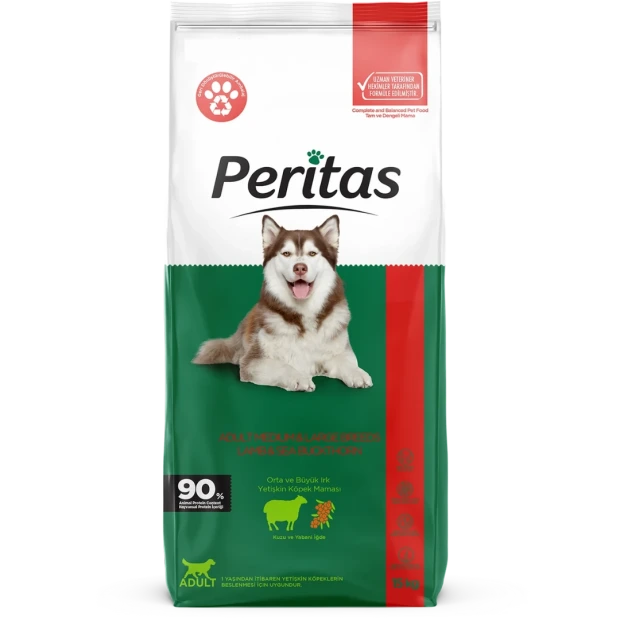 Peritas Kuzu Etli Yetişkin Köpek Mama  15 Kg