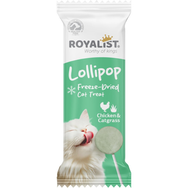 ROYALİST TAVUKLU VE KEDİ ÇİMLİ KEDİ LOLİPOP ÖDÜL (48Lİ)