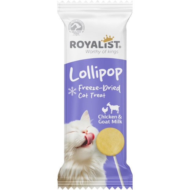 ROYALİST TAVUKLU VE KEÇİ SÜTLÜ KEDİ LOLİPOP ÖDÜL (48Lİ)