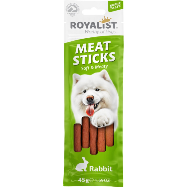 ROYALIST DOG MEAT STİCKS RABBİT 45 GR