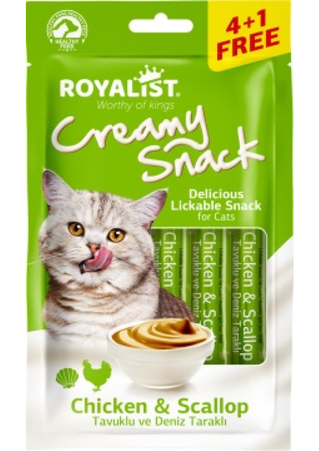ROYALIST CREAMY SNACK - CHİCKEN & SCALLOP 75 GR