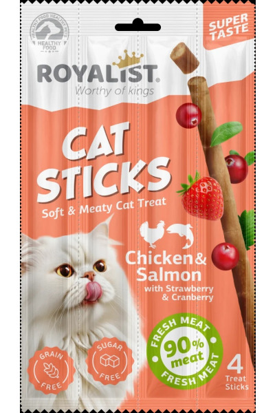 04118 ROYALIST CAT STİCKS / CHİCKEN & SALMON 4x5 GR