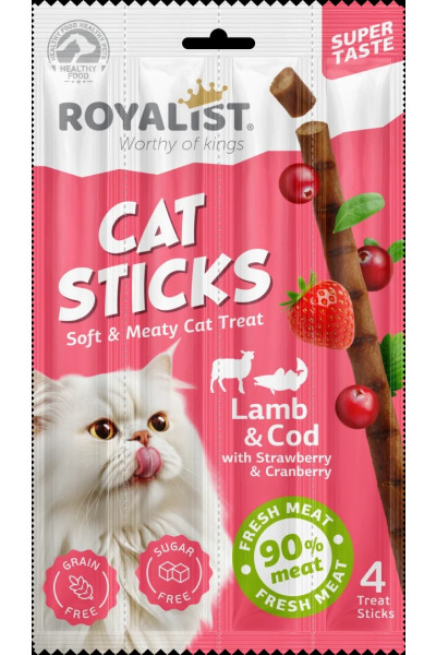 ROYALIST CAT STİCKS / LAMB & COD 4x5 GR