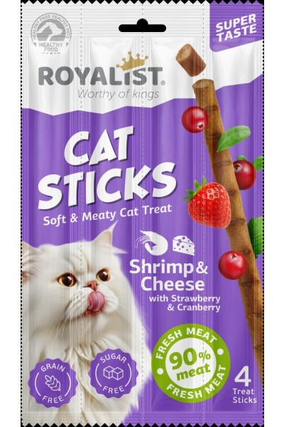 ROYALIST CAT STİCKS / SHRİMP & CHEESE 4x5 GR