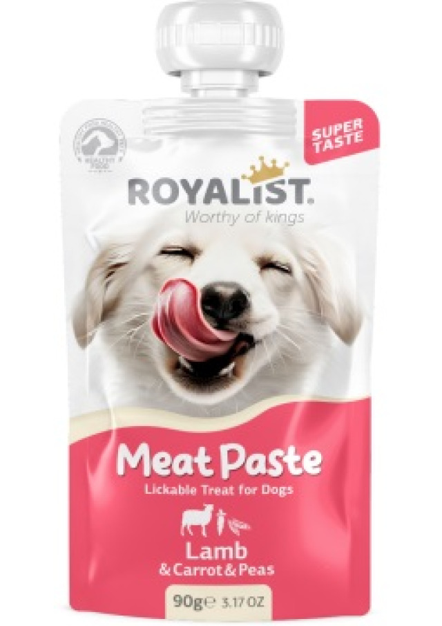 ROYALİST MEAT PASTE DOG KUZU & HAVUÇ & BEZELYE 90 GR