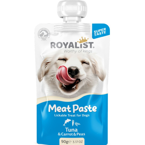 ROYALIST MEAT PASTE DOG TUNA & CARROT & PEAS 90 GR