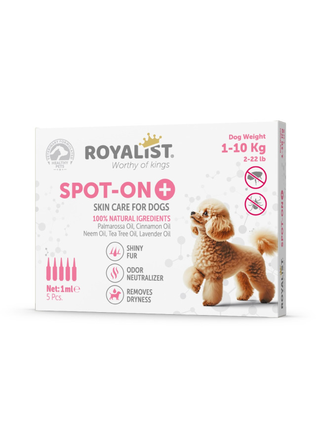 ROYALİST SPOT-ON ENSE DAMLASI KÖPEK 5X1ML 1-10KG