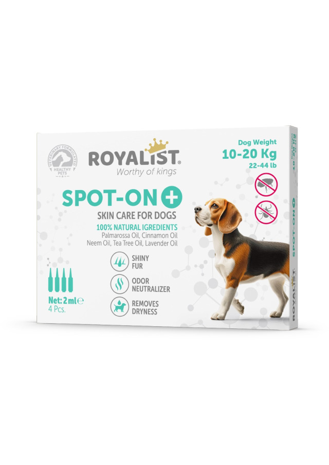 ROYALİST SPOT-ON ENSE DAMLASI KÖPEK 4X2 ML 10-20KG