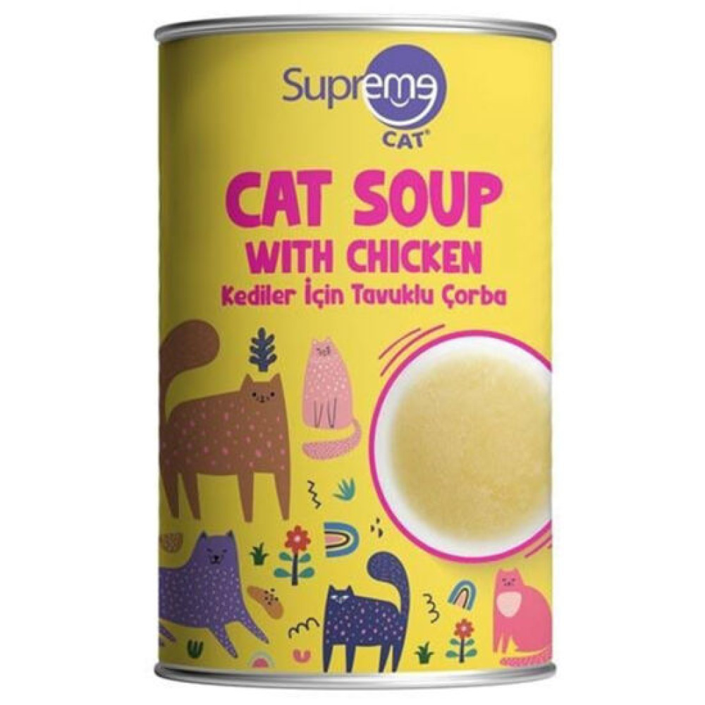 SUPREME KEDİ TAVUKLU ÇORBA 135ML(12Lİ)